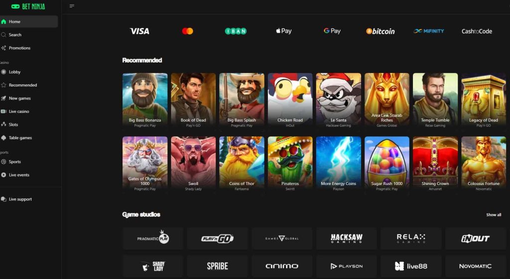 betninja casino review